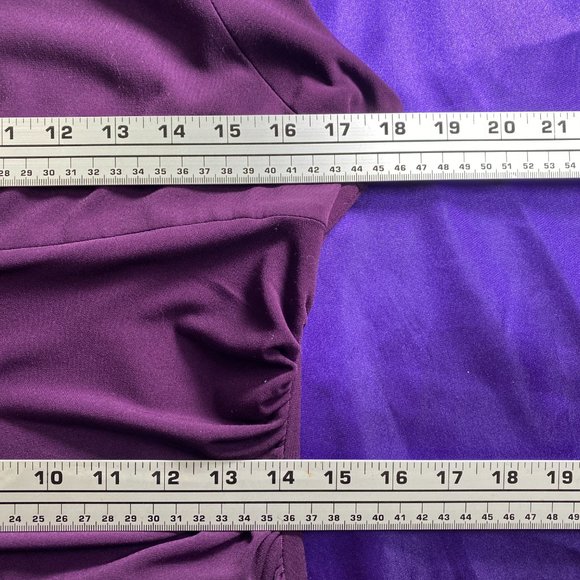 πEliza J Semi Formal soft flowing Cocktail Dress with Rhinestone Accents - Picture 10 of 16